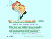 Tablet Screenshot of barrierfreechoices.com